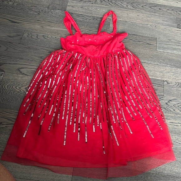 H&M Sparkling Red Kids Costume Dress - Picture 1 of 11